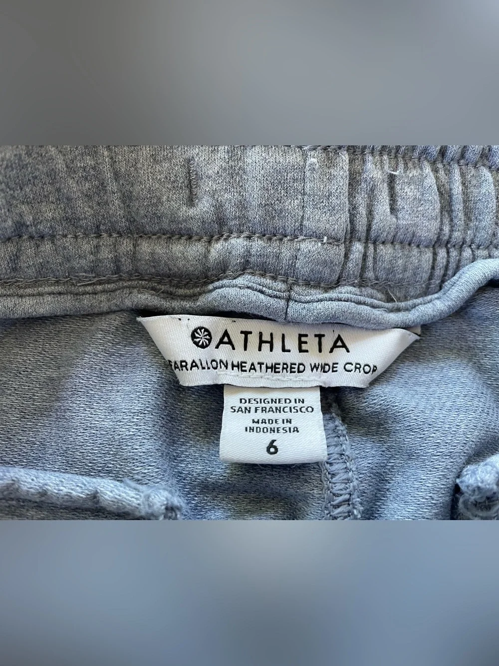 Athleta Farallon Heathered Wide Crop in Heather Blue-Gray - Picture 4 of 10